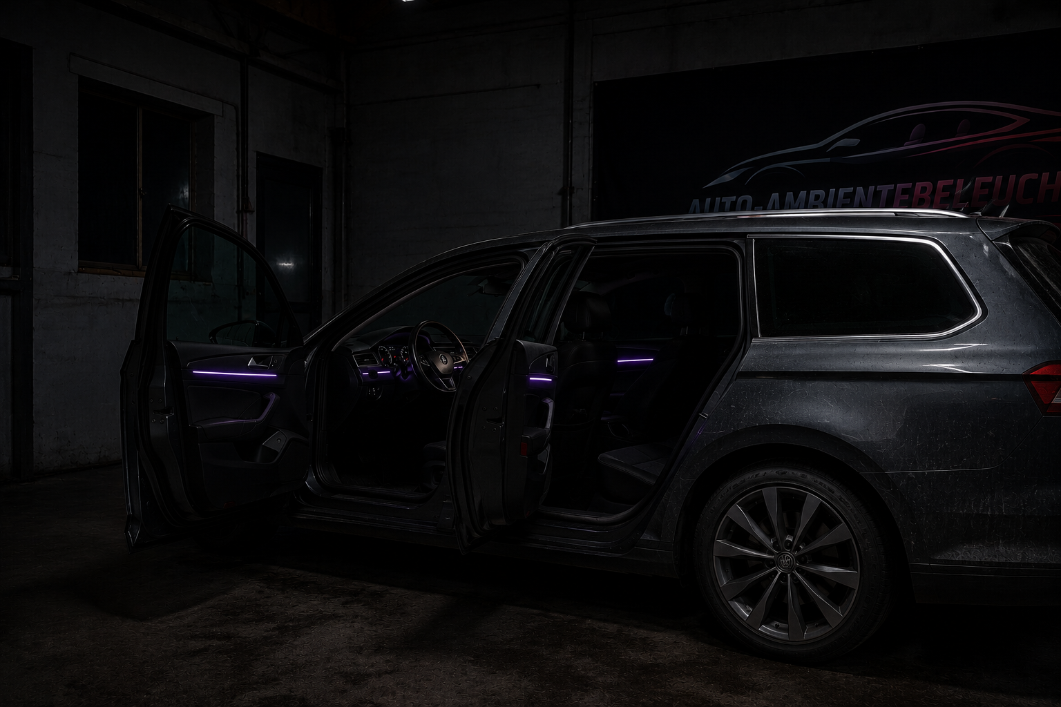 LED Ambientebeleuchtung im Auto – Einbau in OWL – Passat Ambientebeleuchtung