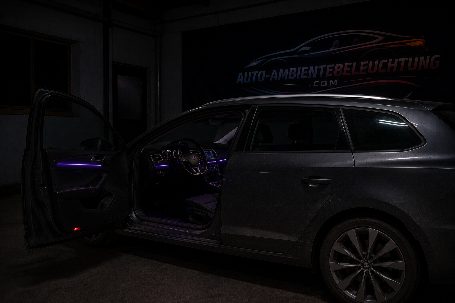 LED Ambientebeleuchtung im Auto – Einbau in OWL – Seat ST Ambientebeleuchtung