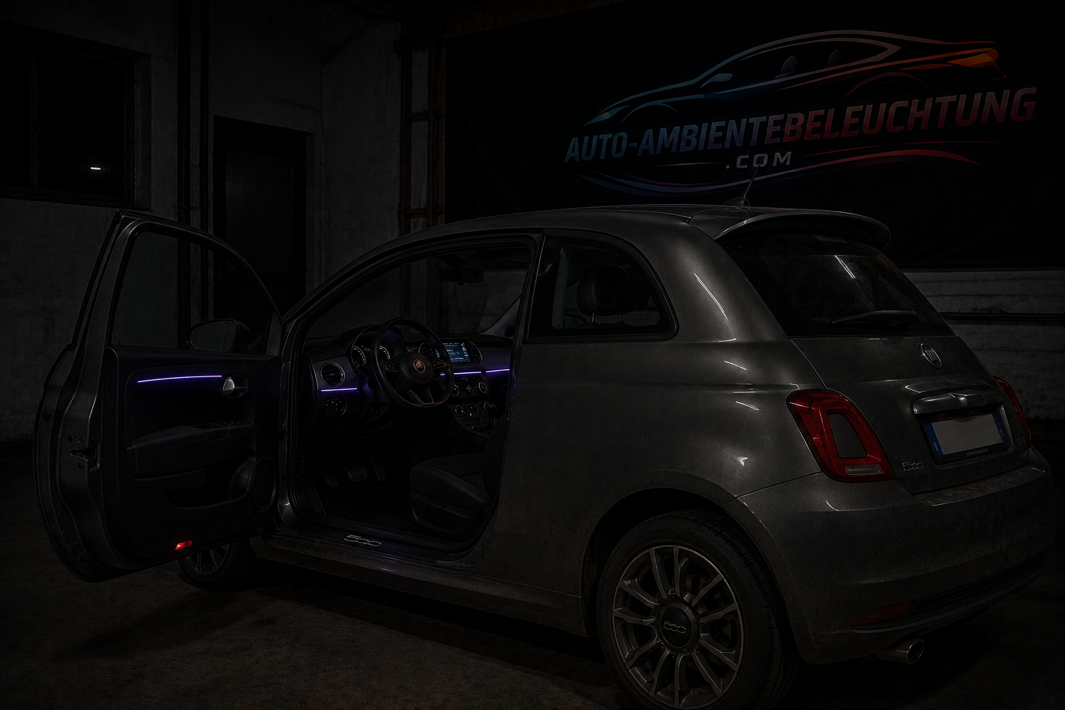 LED Ambientebeleuchtung im Auto – Einbau in OWL – Fiat 500 Ambientebeleuchtung